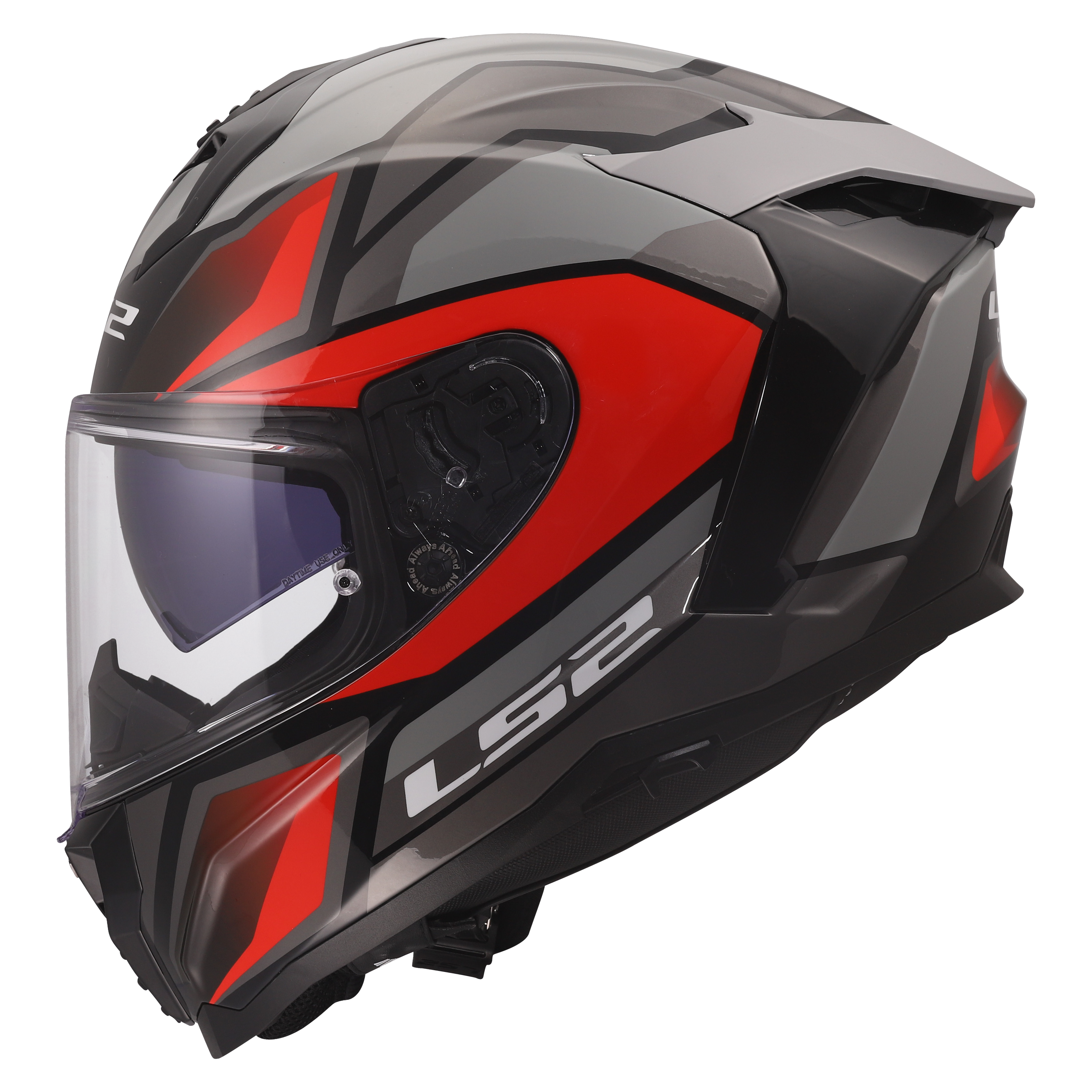 LS2 FF817 CHALLENGER II VIPER GREY RED 168170732 (6)